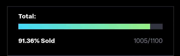 Gm gm Guardians ☕🌅

We just crossed another milestone, over 1000 NFTs sold 🔥🌊🌊

Just 95 left and it's over 💯🩵❤️

Take your chance while it's still pretty cheap 😊

Pinned post giveaway winner will be announced later today 💯

LFTIDE 🌊💙