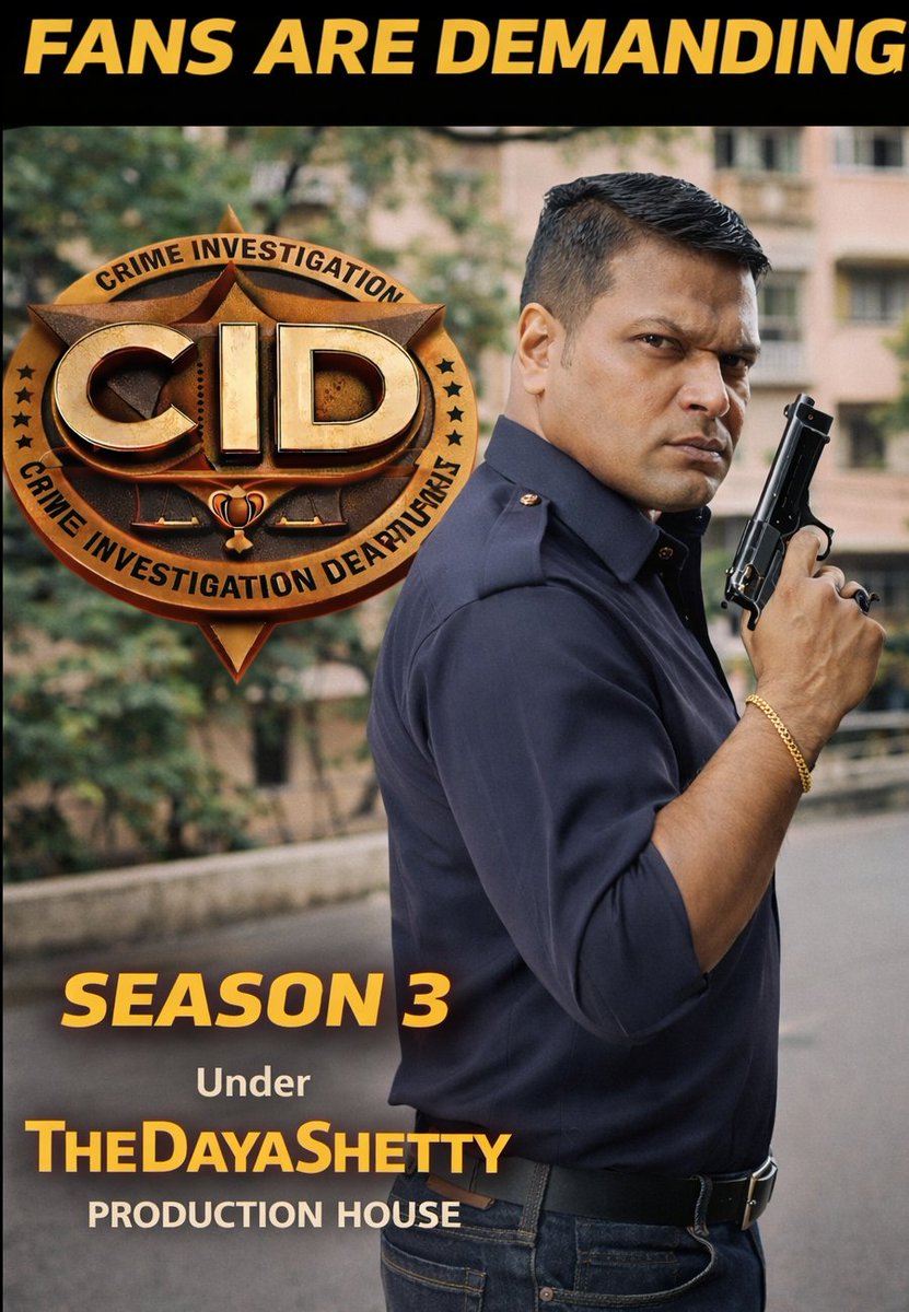 chauhan_na94663's tweet photo. “Fans ki demand poori hogi… CID wapas aayega!”#brekingcidseason3
#dayanandshetty
#cid3 https://t.co/F5mXVizFWF