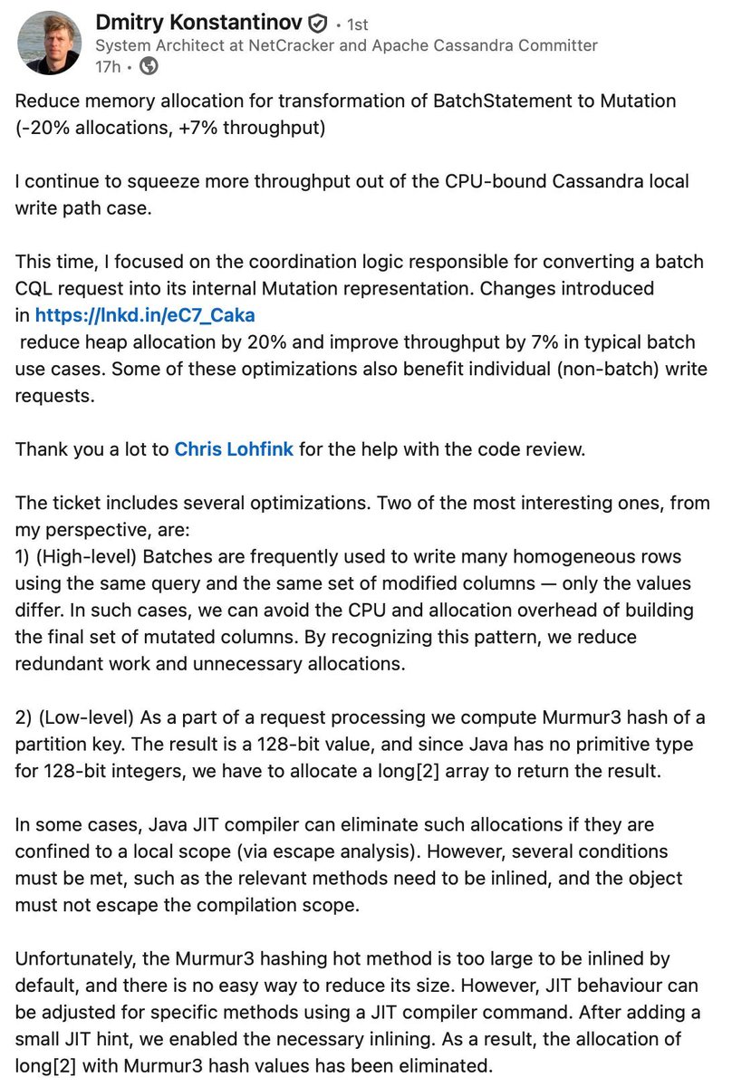 Apache Cassandra tweet media