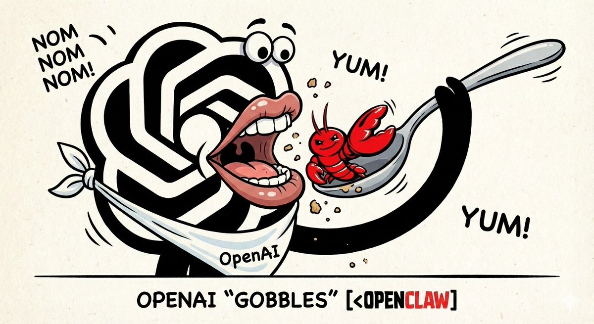 didierdurand's tweet photo. @steipete joins OpenAI to continue on OpenClaw as an OSS foundation. See: https://t.co/N4TGxHtJUb

#openclaw #openai #oss #foundation https://t.co/e6zRptFEvh