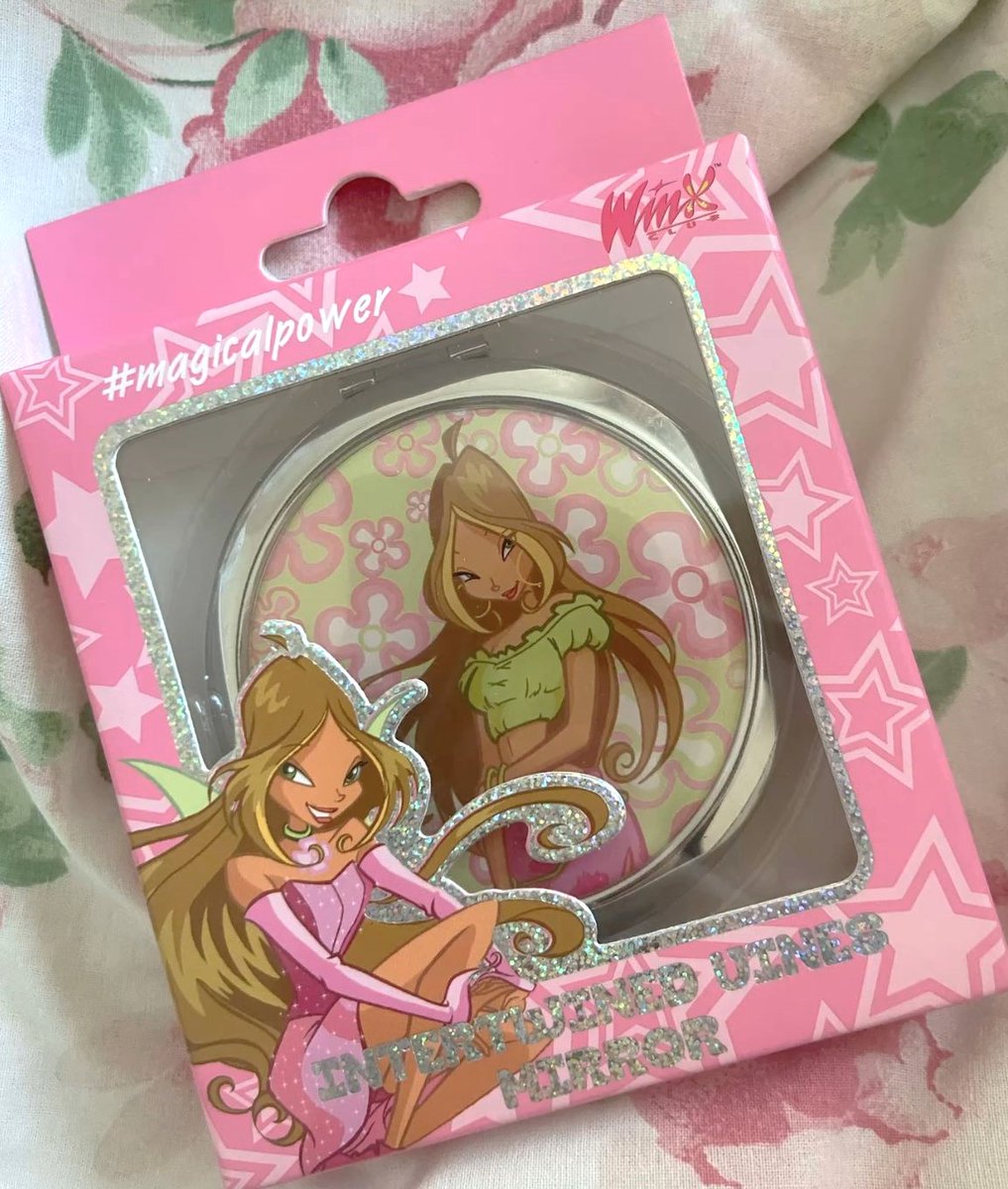 winx club flora hand mirror