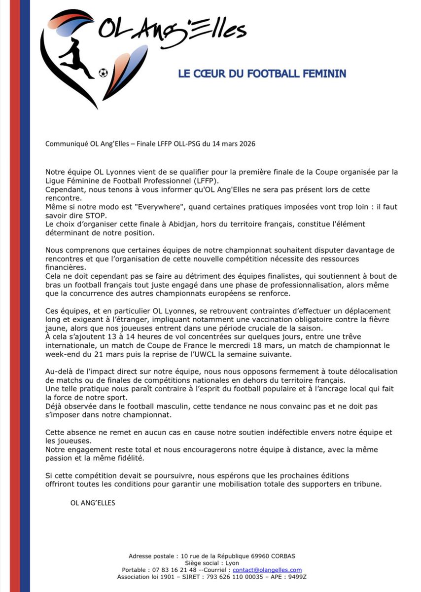 ⚠️ Communiqué ⚠️