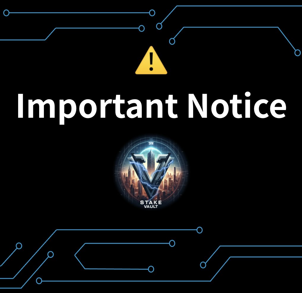 StakeVaultNetwork⚡️ tweet media