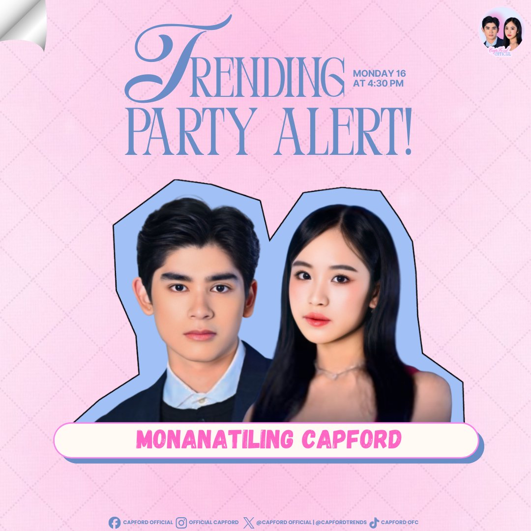 The Trending Party starts now!

CapFord fanmily, this is our time to show up and show out. Let’s fill the timeline with love, support, and genuine positivity. Post your tweets, engage in replies, interact with everyone, and keep the energy alive.

Make sure to include our