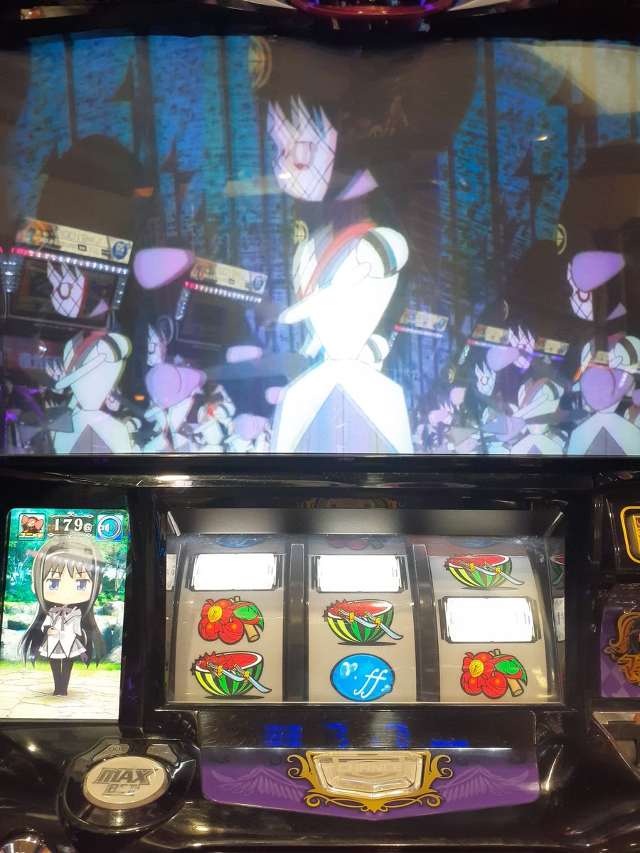 エピボ前に通常の中段チェリー