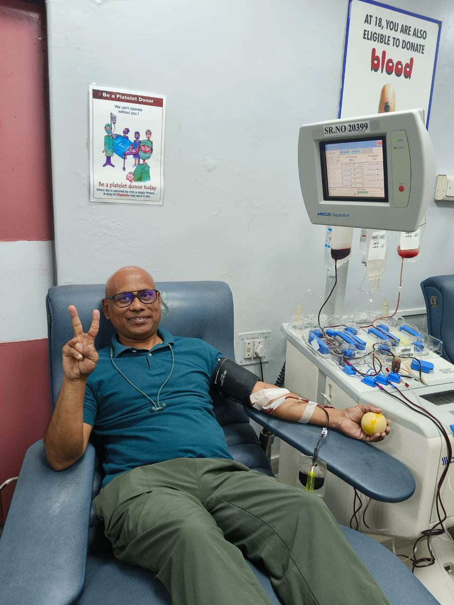 indiacares_2020's tweet photo. During the course of care at Tata Memorial Hospital, Kharghar, the patient required another platelet transfusion over the weekend.

We are deeply grateful to @RajeshTijare, who completed the screening in the morning and went on to donate platelets later that evening, ensuring timely support for the patient’s treatment.

Heartfelt thanks to @RahulCDedhia and @KYSForYou for their seamless coordination and constant support. Their thoughtful, on-ground efforts continue to make each step of care possible.

#IndiaCares