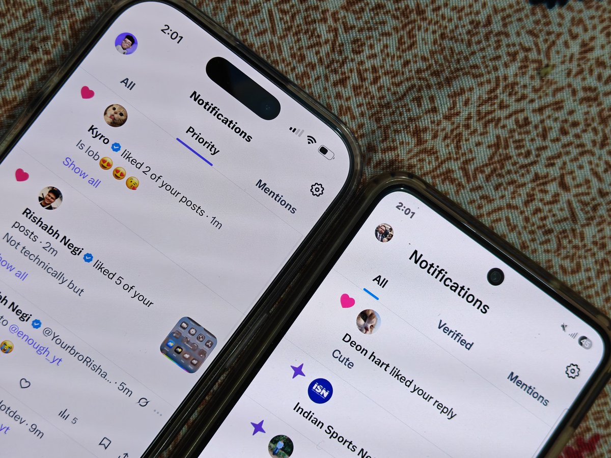 The difference between X on Android and iOS is actually wild 😭 It’s ...