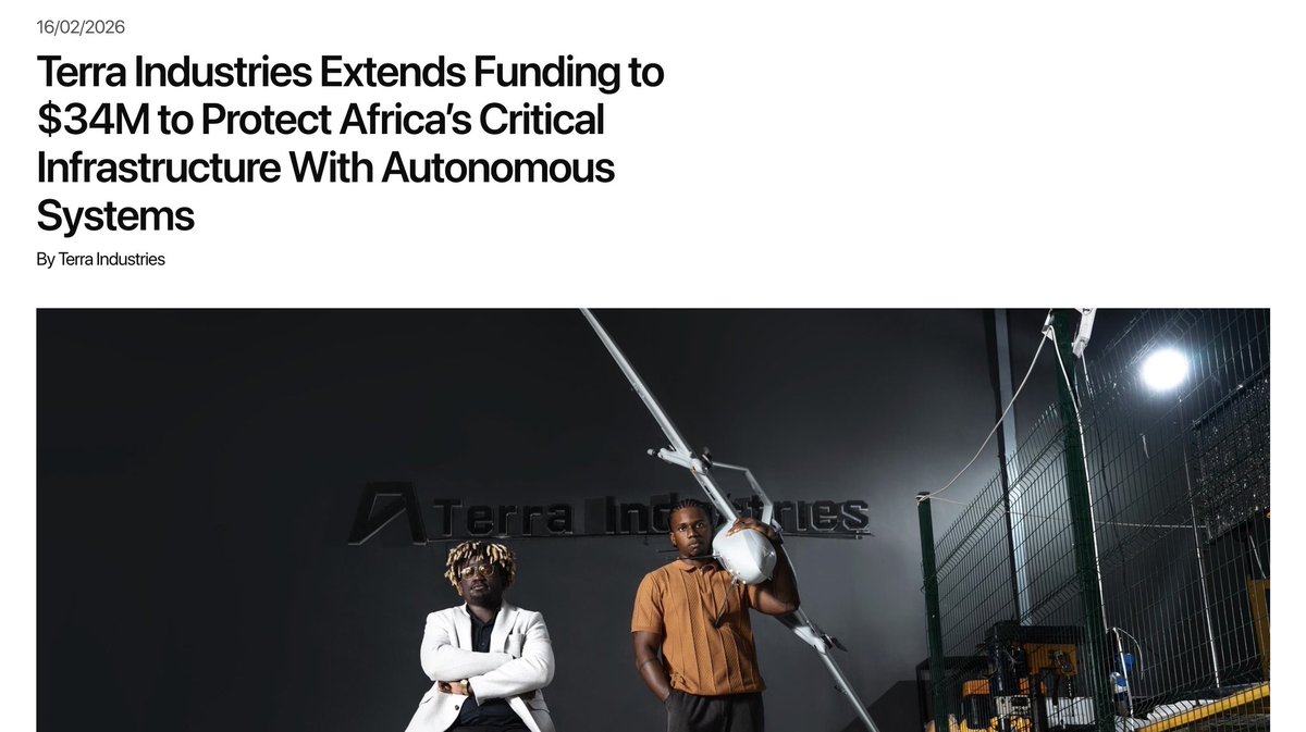 ulonnaya's tweet image. We’ve extended our funding round to $34M, adding $22M led by @Lux_Capital to scale production of our autonomous systems protecting Africa and its critical infrastructure.

Other investors include @8vc, @novaholdings, @SilentVentures, @TofinoCapital, BeliefCapital, and…