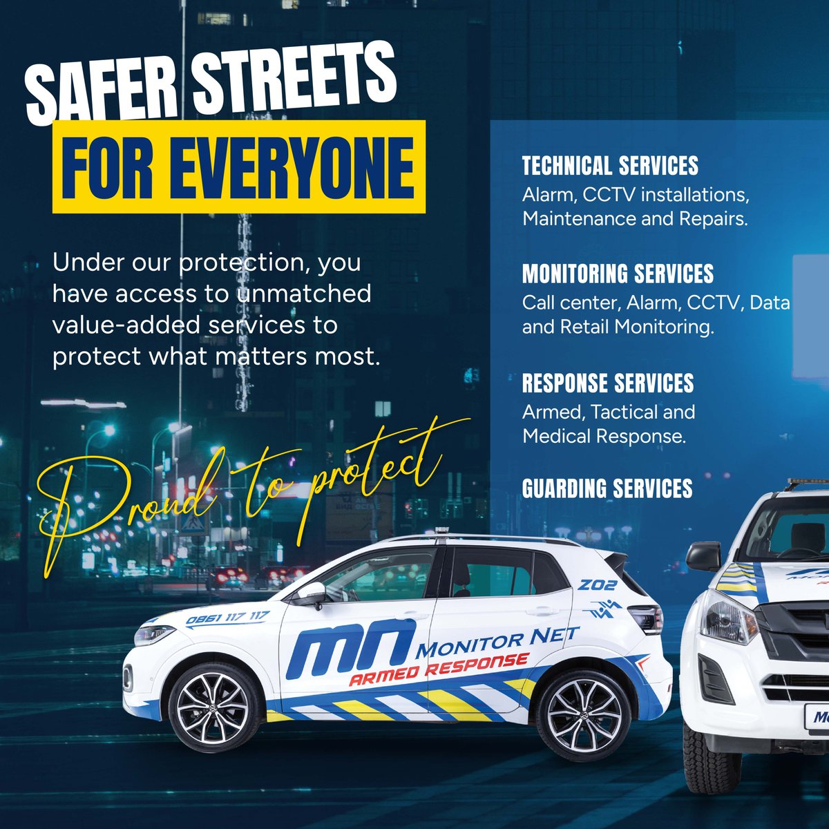 monitor_net's tweet image. Round-the-clock protection.

We specialise in keeping family homes, rental properties, and commercial businesses secure at all times. We’ll tailor a security solution that fits your site, budget, and expectations.

📧 sales@monitornet.co.za
📞 060 929 7242

#MonitorNetSecurity