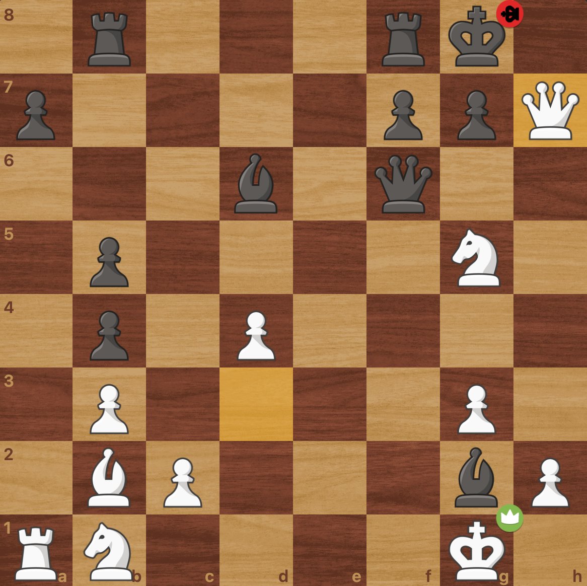I'm white. 

Baited and sacrificed my 1 bishop and 1 rook before I delivered the checkmate so nicely.😂