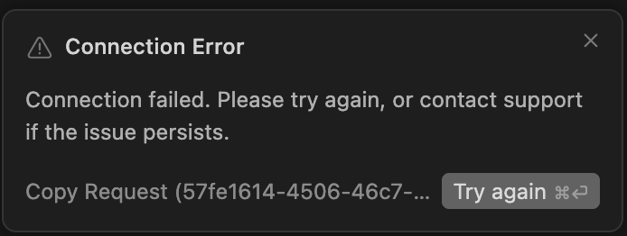 Anyone know how to fix this error or what is this problem on cursor? 
<a href="/cursor_ai/">Cursor</a> <a href="/ryolu_/">Ryo Lu</a> <a href="/tmm1/">Aman Karmani</a>
