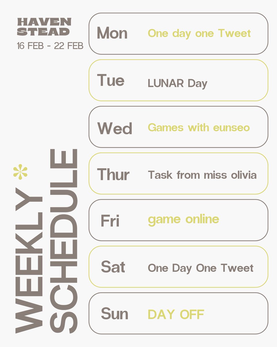 ⠀
A new week unfolds quietly ✧
filled with little plans, soft laughter, late-night games, and moments we didn’t know we needed.
Stay with us through every day — from the busiest hours to the gentle Sunday rest 🤍
⠀