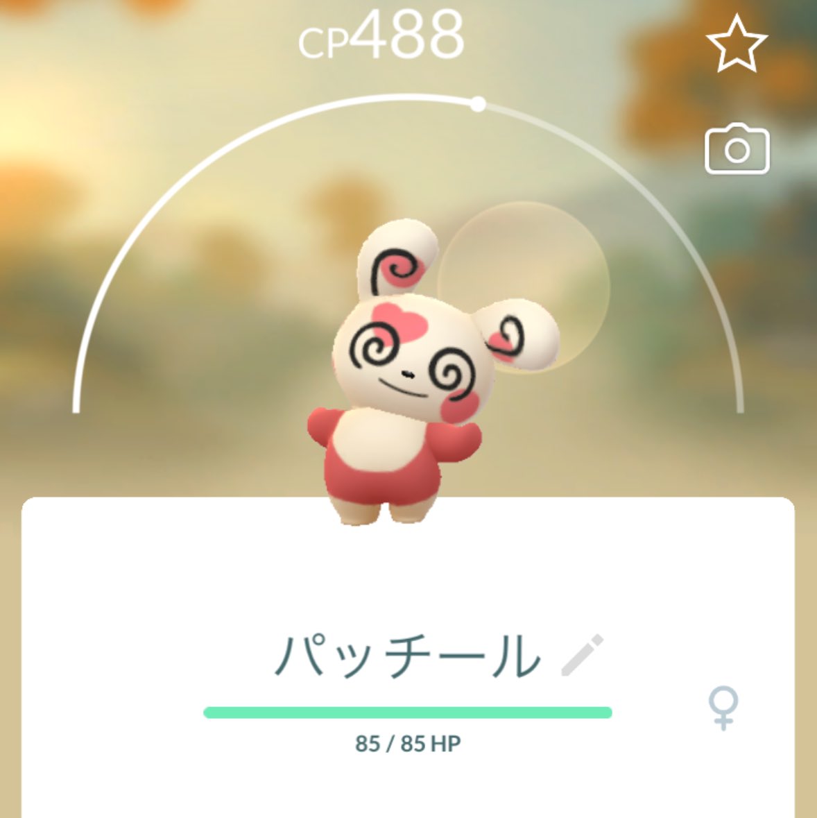 ハートマークのパッチールかわいい💕