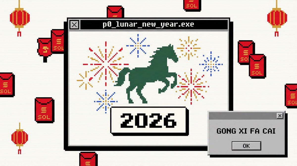 P0Systems's tweet image. Happy Chinese New Year from p0.

Whether you're deploying tokens or trading on the terminal, may your bags be heavy and your rugs be zero.