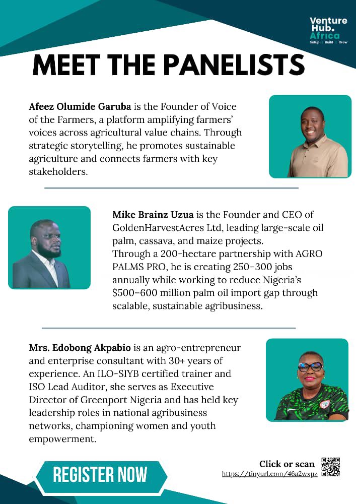 najarh6's tweet photo. From harvest to high-value products, this is where the real profit begins! 🌾✨

Saturday, 21st February 2026
5:00 PM

If you’re a farmer, agro-entrepreneur, startup founder, or agribusiness enthusiast, this conversation is for you.

Register now:https://t.co/UdL2hW28F5 https://t.co/4pu2o2L2Gv