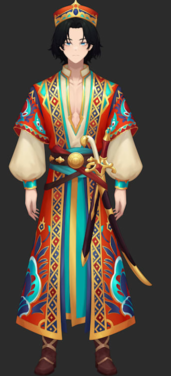 Greetings Citizens and travelers! 

I'm a wandering prince Vtuber debuting this March!

Name: Cyrus Dastan

Age: 24  

Pronouns: He/Him

Games I like to play: Action Adventure, RPGs, Visual novels

I am new here and looking to make friends!!!