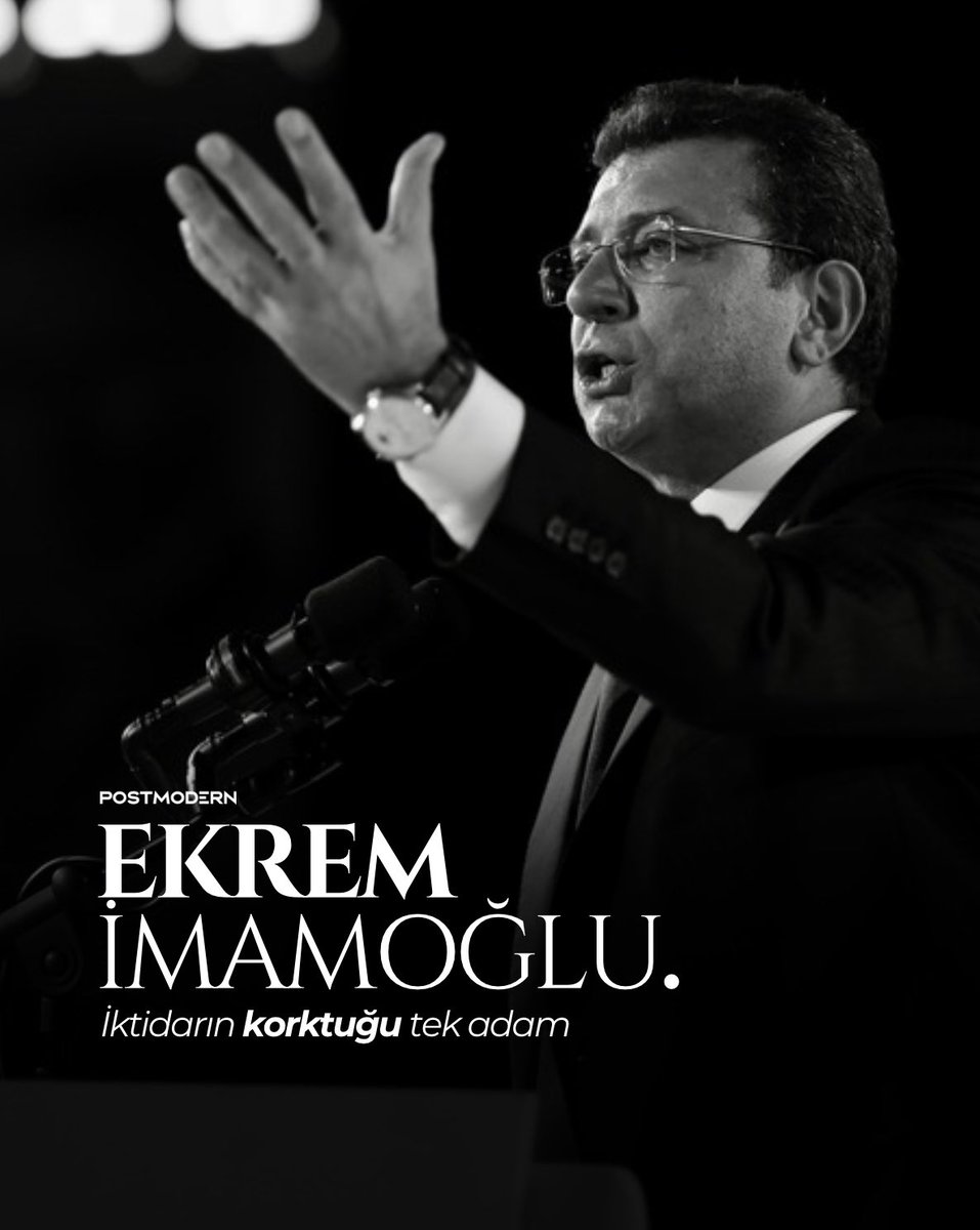 11:30 • Ekrem İmamoğlu’nun Diploma Davası — Davanın bir önceki hakimi, İstanbul'dan Kahramanmaraş'a sürüldü.

Ekrem İmamoğlu:

"Dosya üretenler, manşet üretenler, TRT, Anadolu Ajansı; bir ıslık çalındığında sıçan gibi kaçtıklarını göreceksiniz. Sıçan gibi kaçacaklar."