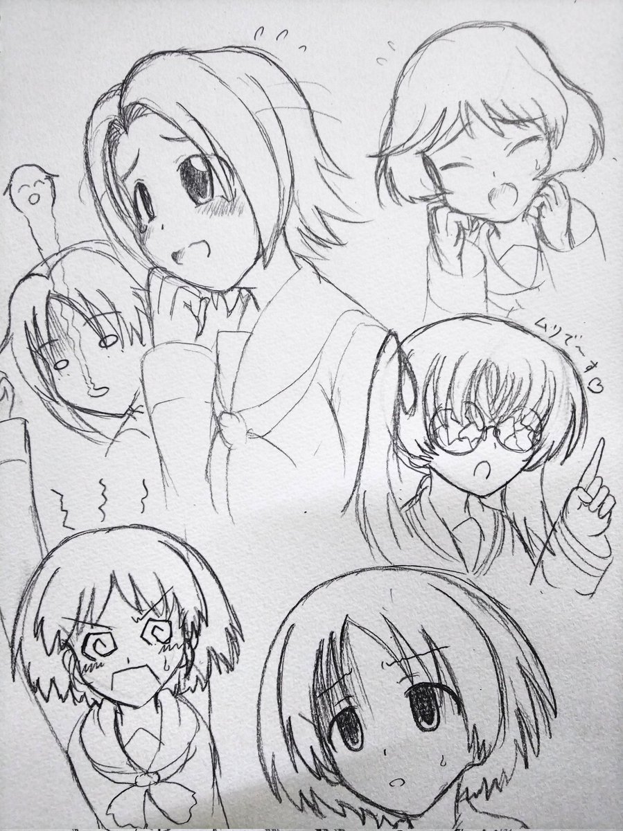 ウサギさんチームがパニクるとこんな感じかなと思って簡単に描いたのがこれw 