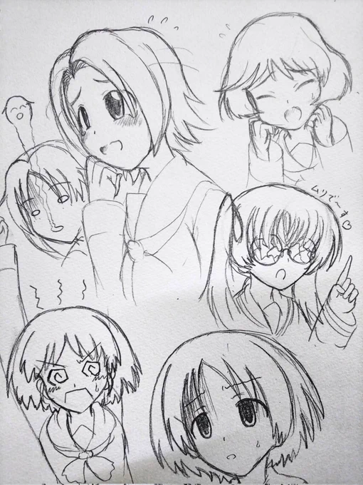 ウサギさんチームがパニクるとこんな感じかなと思って簡単に描いたのがこれw 