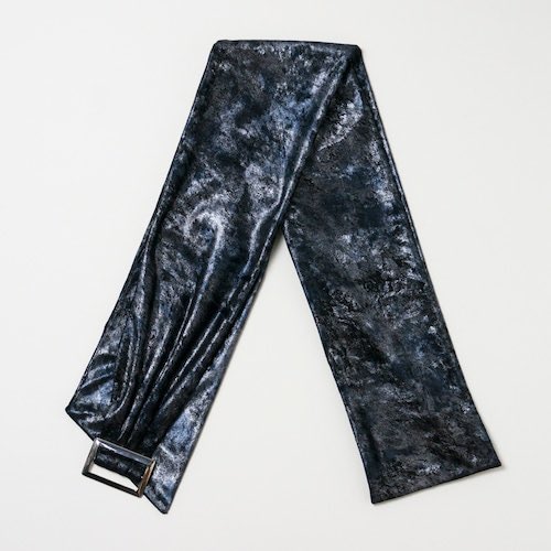 ルミロック兵児帯 ドライビングベルト ベロア ブラック