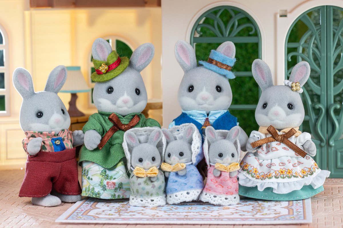 わたウサギファミリー セレブレーションセット わたウサギかわいい。お