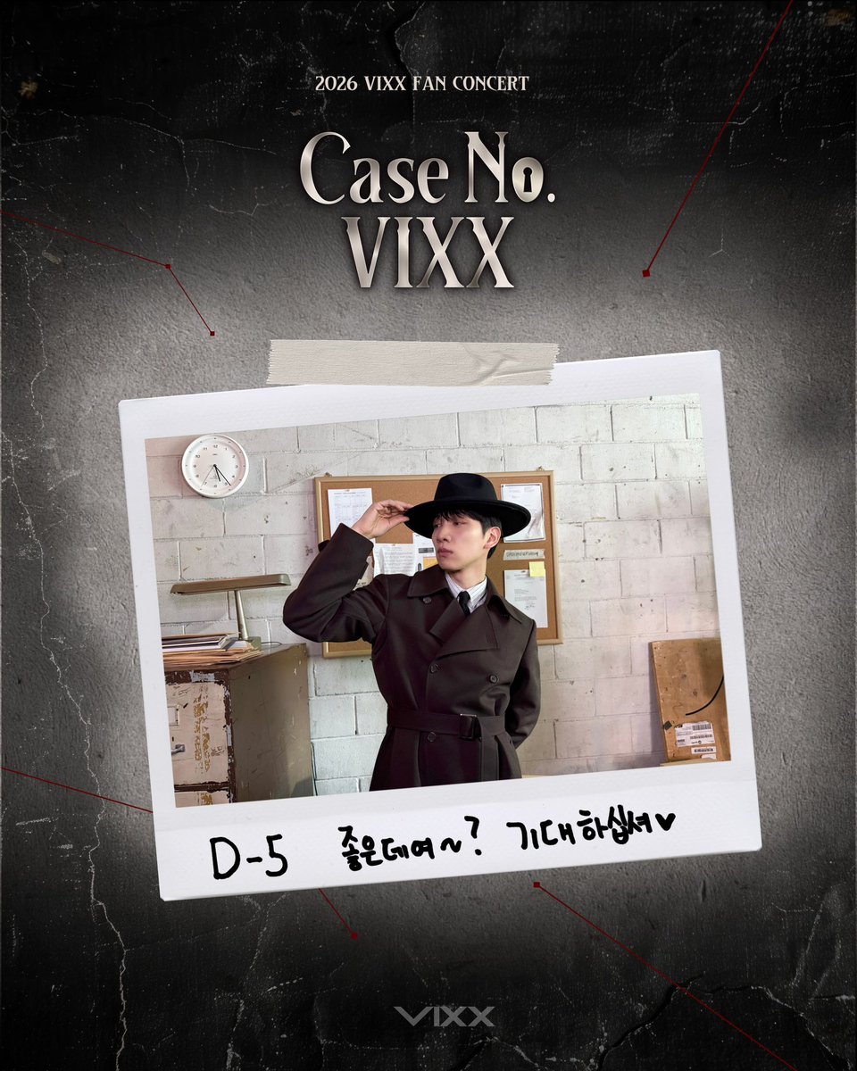2026 VIXX FAN CONCERT
'Case No. VIXX'
 
🔎D-5
좋은데여~? 기대하십셔♥
 
#빅스 #VIXX
#혁 #HYUK #한상혁
#VIXX_FAN_CONCERT
#CaseNo_VIXX