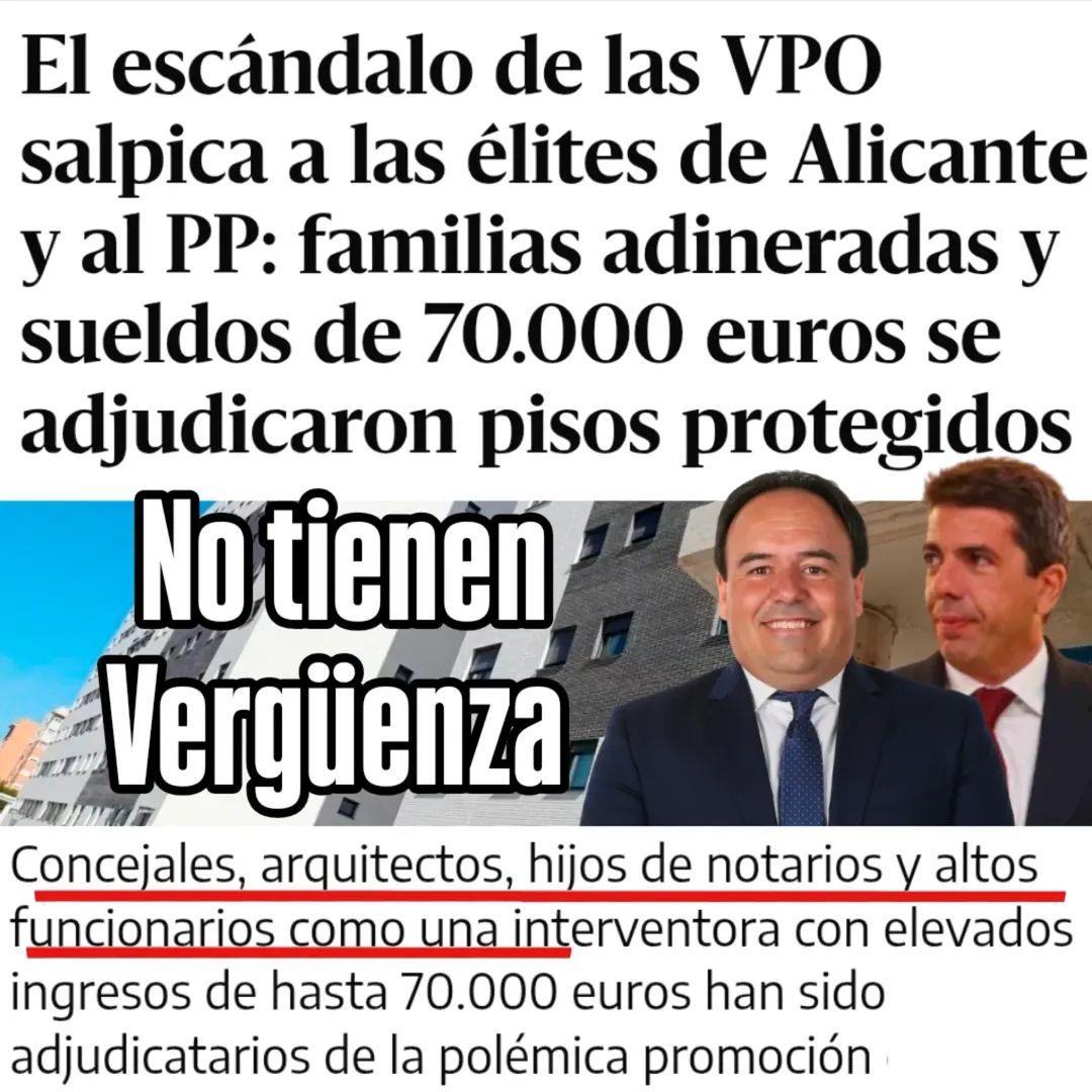 EL MAYOR ESCÁNDALO DE VIVIENDA PÚBLICA  EN LA COMUNIDAD VALENCIANA.

"Les Naus" en la Playa de San Juan (Alicante), se ha convertido en el símbolo de lo que se considera un sistema de protección oficial que no protege a quien debe, sino a las élites del PP...