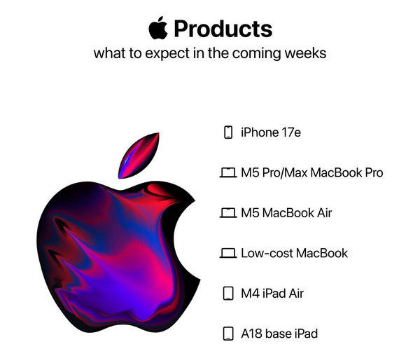 ⚡ Según los rumores actuales, se espera que Apple presente una serie de nuevos dispositivos en las próximas semanas.