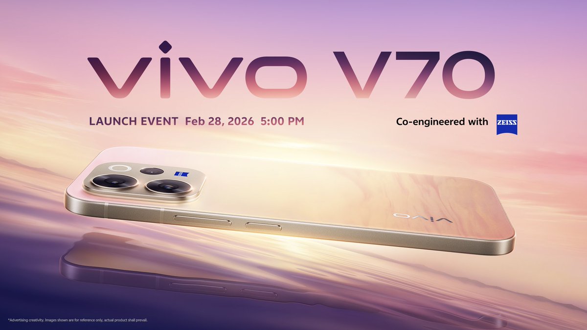 Vivo V70 launching on 28th February in Philippines 🇵🇭 
#vivo #vivoV70