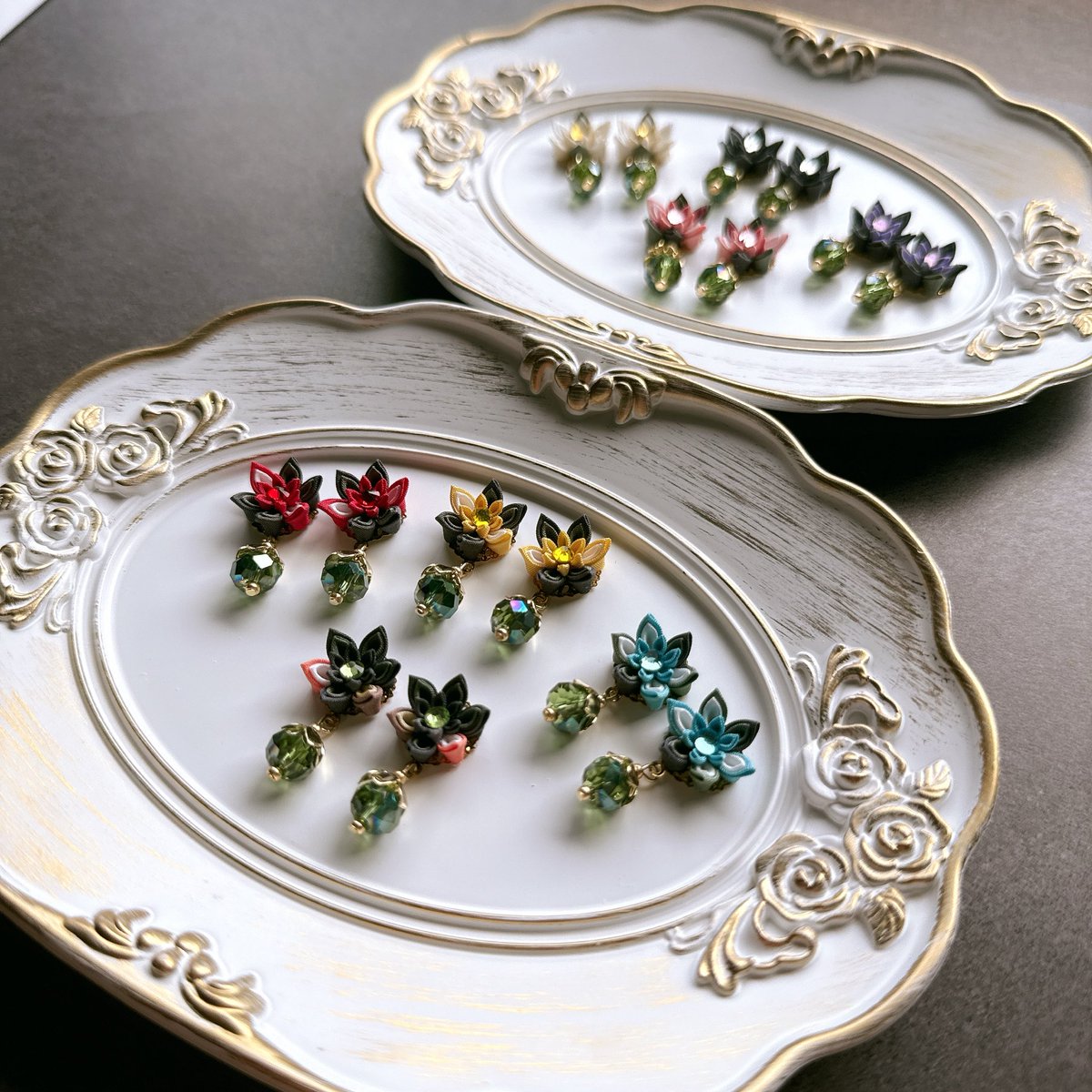 CC福岡お品書き
できてるものからツリーで繋げます☺️
どれも数少ないです💦🙏

ミニピアス　
ピアス1000円、イヤリング1100円

三日月、小狐丸、加州、大和守、蜂須賀、陸奥守、歌仙、山姥切国広、山姥切長義、和泉守、江全振、江戸三作、髭切、膝丸、太朗太刀、次郎太刀　…