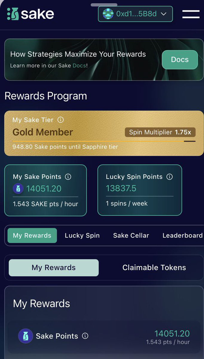 Sake Finance <a href="/sakefinance/">Sake 💿</a> is the best landing page for Soneium <a href="/soneium/">Soneium 💿</a> 

I'm just a little bit away from Sapphire Tier.