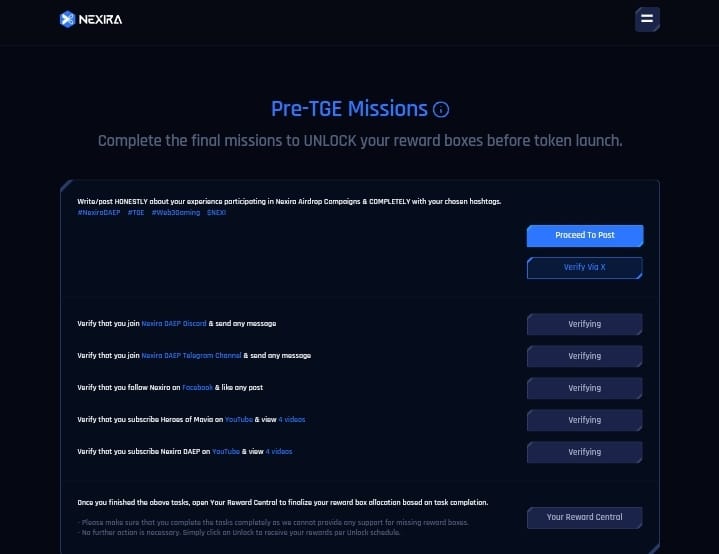 CryptoFren67159's tweet photo. Complete @NexiraDAEP Pre TGE missions you don't have much time I completed all my tasks also season 1 and season 2 both

Let's wait for Ruby unlock on 19Feb

TGE on 24 feb

Complete your missions now #NexiraPreTGE
https://t.co/H1SBJ92e4P https://t.co/81oqARsXVb