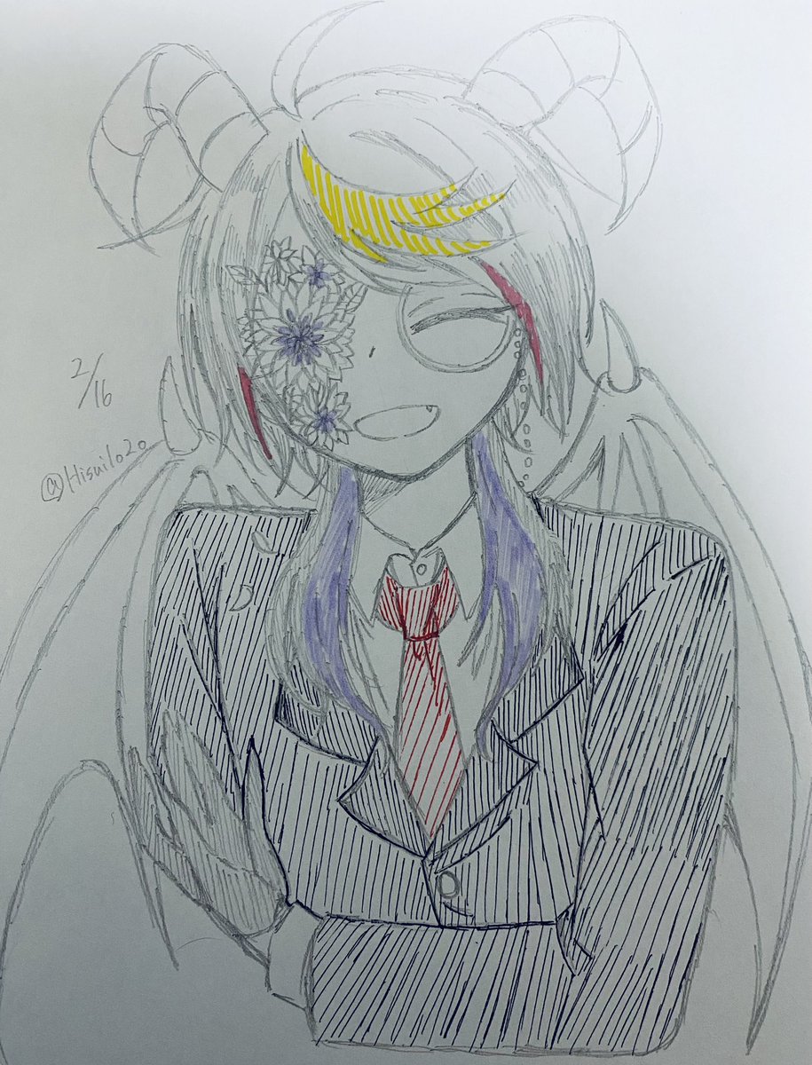 Hisui1o2o's tweet photo. #YaminoArt 
Dahlia https://t.co/Lr3ood198L