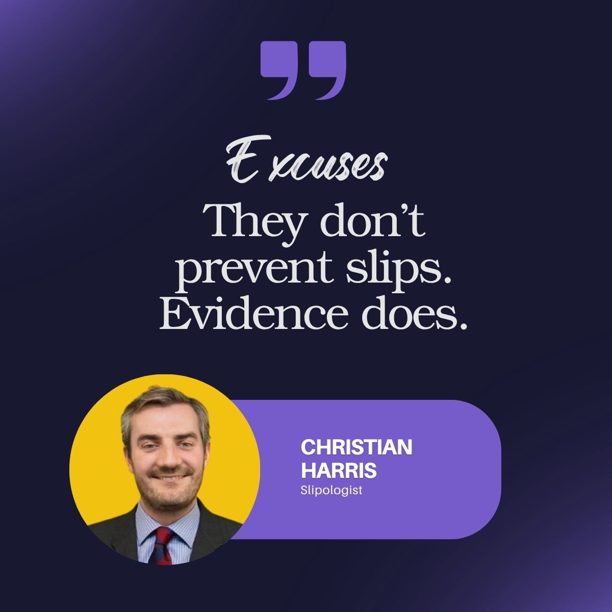 “I’ve heard every excuse.”

“It looked dry.”
“We’ve never had an accident.”
“Everyone knows to be careful.”

Excuses feel safe.
Evidence feels uncomfortable.

But only one prevents harm.

Test before you assume.

👉 scorecard.slipsafety.co.uk/?utm_campaign=…