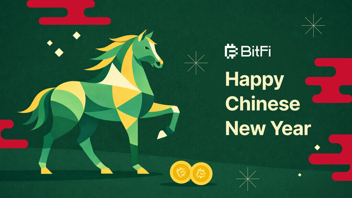 Bitfi_CN's tweet photo. 新春快乐，马年大吉 🐎

让 $bfBTC 稳步奔跑，让 $bfUSD 持续生息
穿越市场周期，收获真实收益

新的一年，BitFi 与您同行 🌳 https://t.co/Asoe7UWfaL