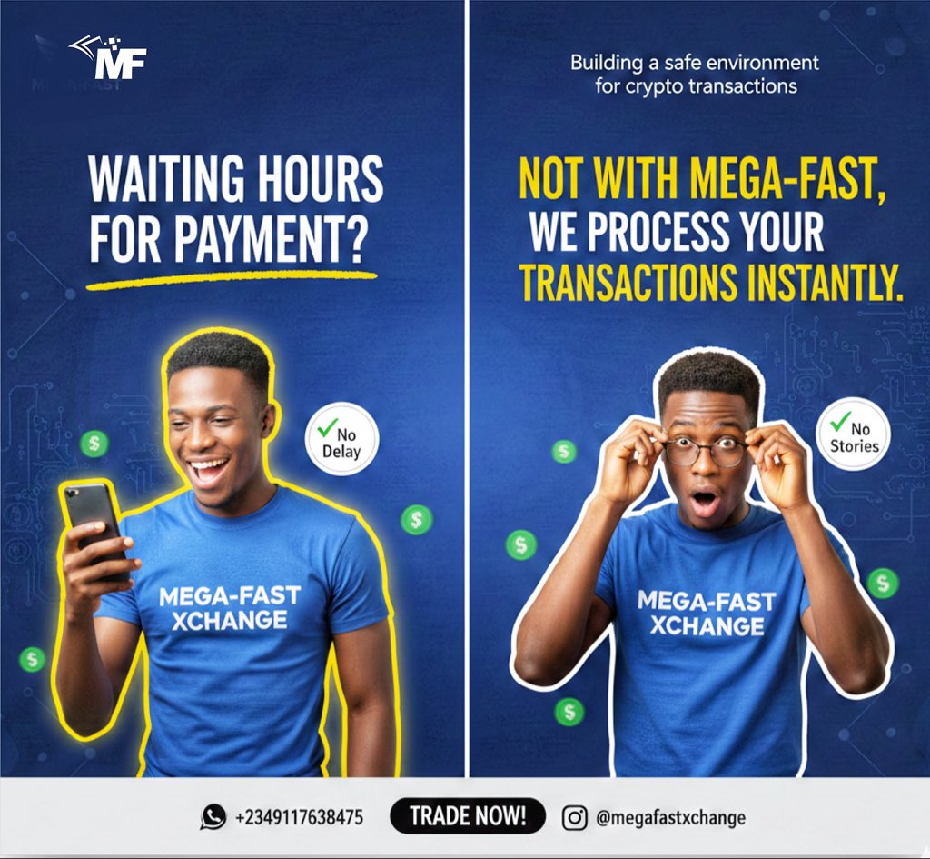 megafastxchange's tweet image. Money in, money out 💸 Instant withdrawals &amp;amp; fast deposits, all day, every day! Experience the power of swift transactions with us! #fasttransaction #quickservice #moneytransfer #crypto