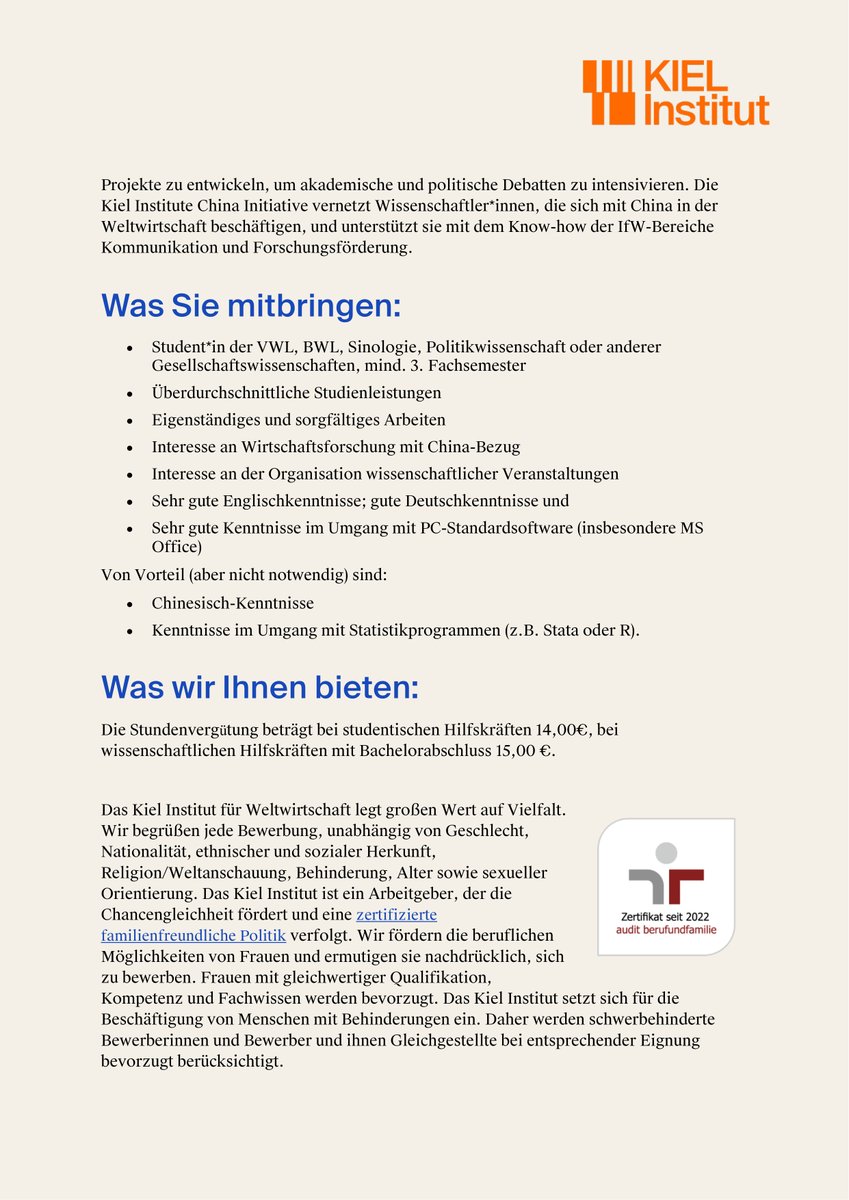 Kiel Institute China Initiative tweet media