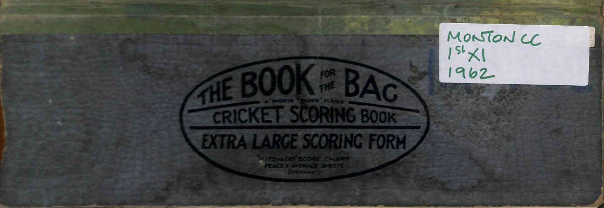 Added Monton CC First XI Scorebook for 1962 to the CricketHistory website at crickethistory.website/club/monton/in…