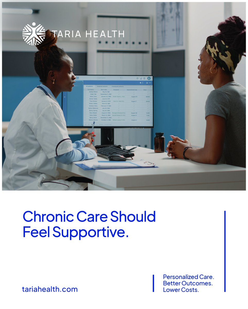 Tariahealth's tweet photo. Managing long-term conditions works best with steady, gentle support. 

Learn more → https://t.co/QybABu9aKm https://t.co/he50EHebIl