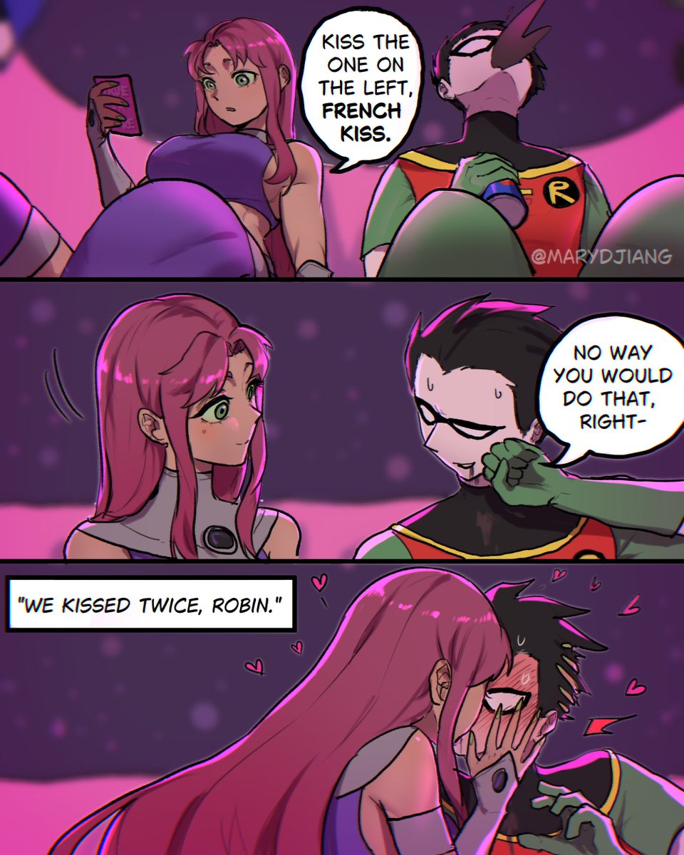MaryDjiang's tweet image. Game night.
#robin #starfire #TeenTitans