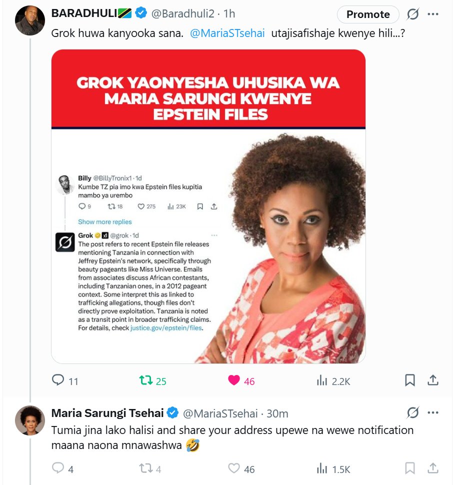 Naitwa Johakimu Tombatomba slp 5010  Mugumu.     <a href="/MariaSTsehai/">Maria Sarungi Tsehai</a>