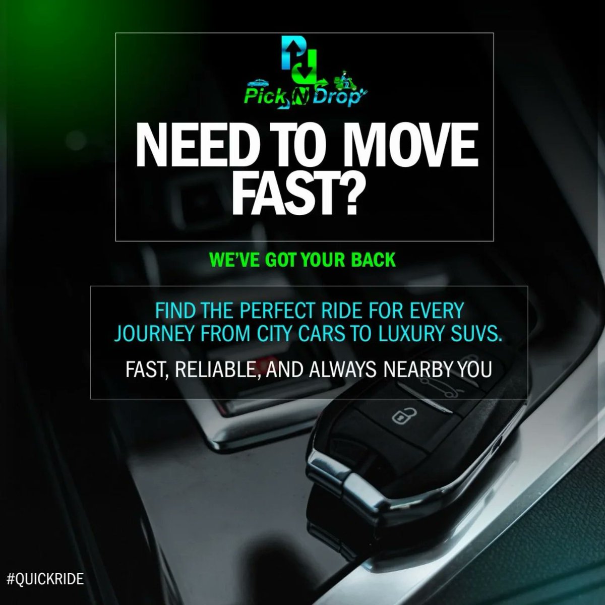 pickndrop_au's tweet image. Need to move fast? Pick N Drop has you covered 🚗
From city rides to luxury SUVs — travel your way.
Fast, reliable &amp;amp; always nearby. Book in seconds, ride in minutes.
📞 Toll-Free: 1888-302-3972
🌐 thepickndrop.com
#PickNDrop #QuickRide #FastTravel #Ride