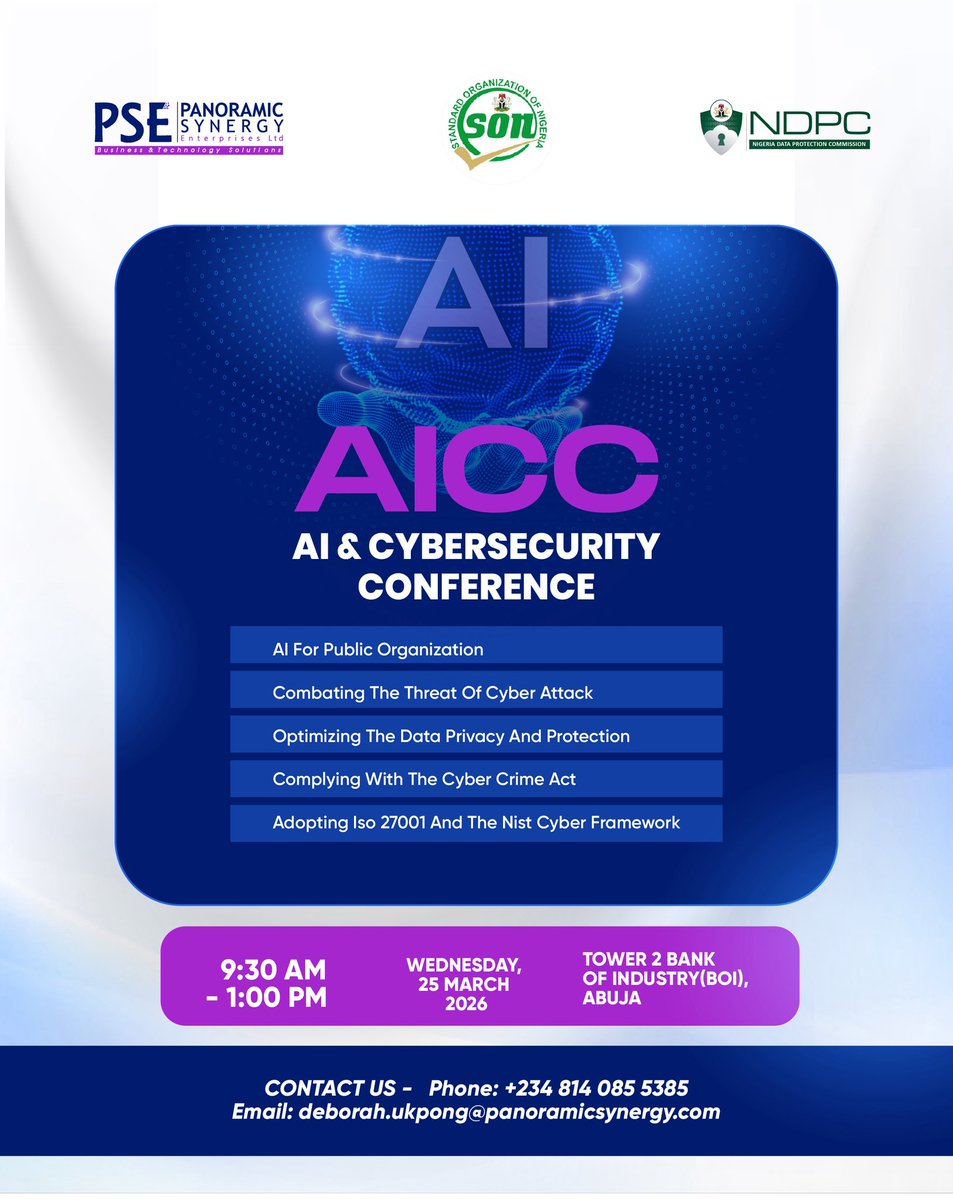 AI is reshaping how organizations operate, but without security and governance, innovation becomes risk.

Join us at the AI &amp; Cybersecurity Conference (AICC) as industry experts explore how Artificial Intelligence can be safely adopted

Check flyer for details 👇