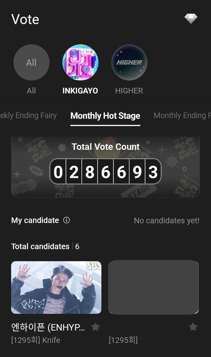 [JANUARY - MONTHLY HOT STAGE] HIGHER

Sudah memasuki periode blind vote dan setiap vote jadi semakin penting.

Jangan lupa collect hari ini dan tetap fokus vote untuk “Knife” 🙌🏻

📅23/02, 10.00 WIB 
🗳️ Unlimited (1 vote = 20 rubies/2 diamond) 
🔗 myhigher.chottu.link/vVklKN

#ENHYPEN