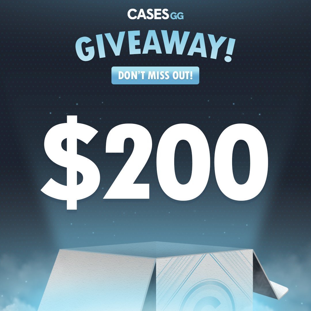 $200 Giveaway 💸

✅ Follow <a href="/casesdotgg/">Cases.gg</a> &amp; <a href="/vloot_io/">vLoot.io</a>
✅ Like, Retweet and Tag a friends

Winner drawn in 7 days, good luck 🥰