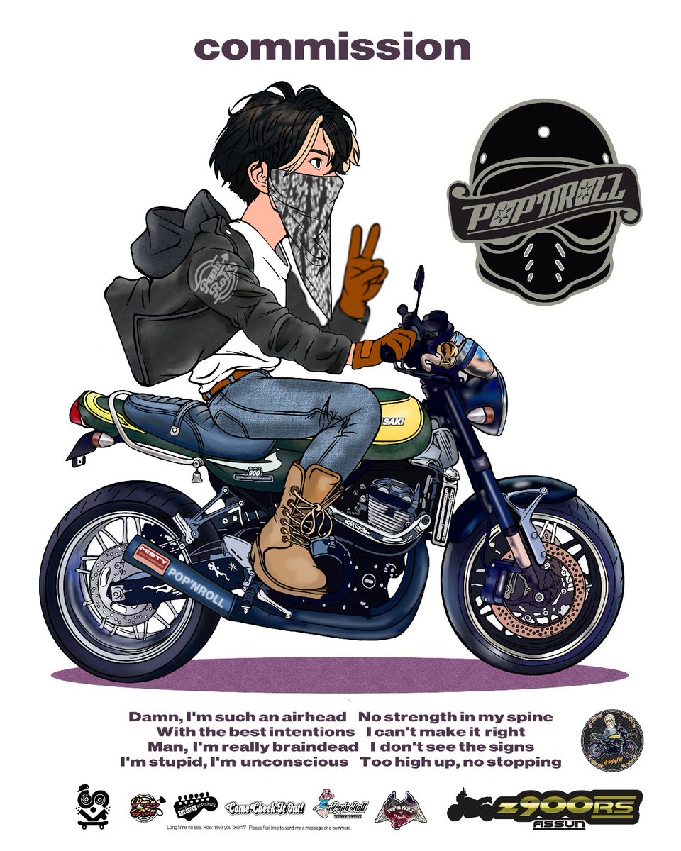 popnroll_'s tweet photo. commission⚡️
イラストなんでも描きます🏍️

＃イラストレーター #イラスト #Z900RS #バイクイラスト #バイク https://t.co/sUDRuVlK2Z