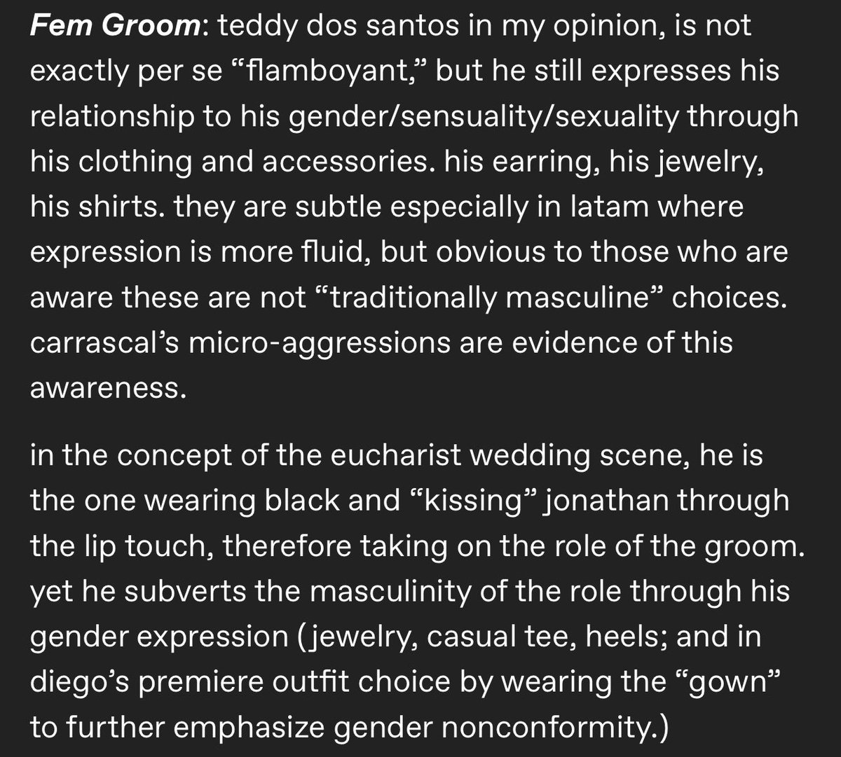 prettyraju's tweet image. Reminds me of this post on tumblr where they said basically Teddy and Pine have performed some sort of Eucharist wedding ritual anyway, so they’re pretty much married,
In all sense and symbolism that the show purposely put there meticulously for us to witness.
#TheNightManager