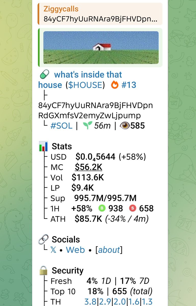 ENTRY $HOUSE

CA>
ENTRY $HOUSE

CA> 84yCF7hyUuRNAra9BjFHVDpnRdGXmfsV2emyZwLjpump

#bbvipks4 #memecoin