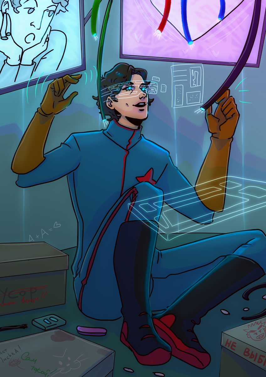 Сначала ты приобретаешь старенький межпланетный корабль, а потом осознаешь себя в бесконечном процессе ремонтирования то одной отвалившейся системы, то другой... А тут еще под руку бубнят, что с проводами нежнее надо...

#импроарт