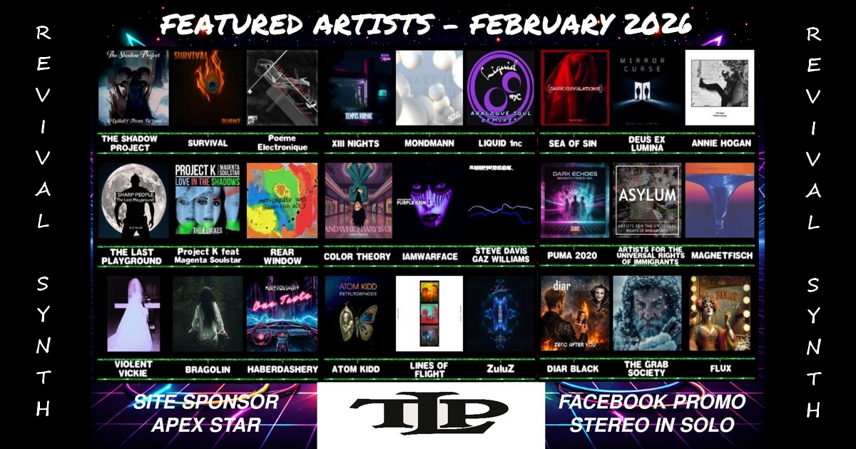 Stereo_in_Solo's tweet photo. 𝐅𝐄𝐀𝐓𝐔𝐑𝐄𝐃 𝐀𝐑𝐓𝐈𝐒𝐓𝐒  2⃣ #RevivalSynth
𝐅𝐄𝐁𝐑𝐔𝐀𝐑𝐘 𝟐𝟎𝟐𝟔 @andyjay24084
https://t.co/IMz6QMUfzZ
@racks4records
@Magnetfisch
@NorthInnsbruck
@ViolentVickie
@bragolinmusic
@linesof_flight
@DiarBlack_
ZuluZ @PurZynthRekords
@Stereo_in_Solo
https://t.co/gDcrXO5el9 https://t.co/8erj8yKZcF